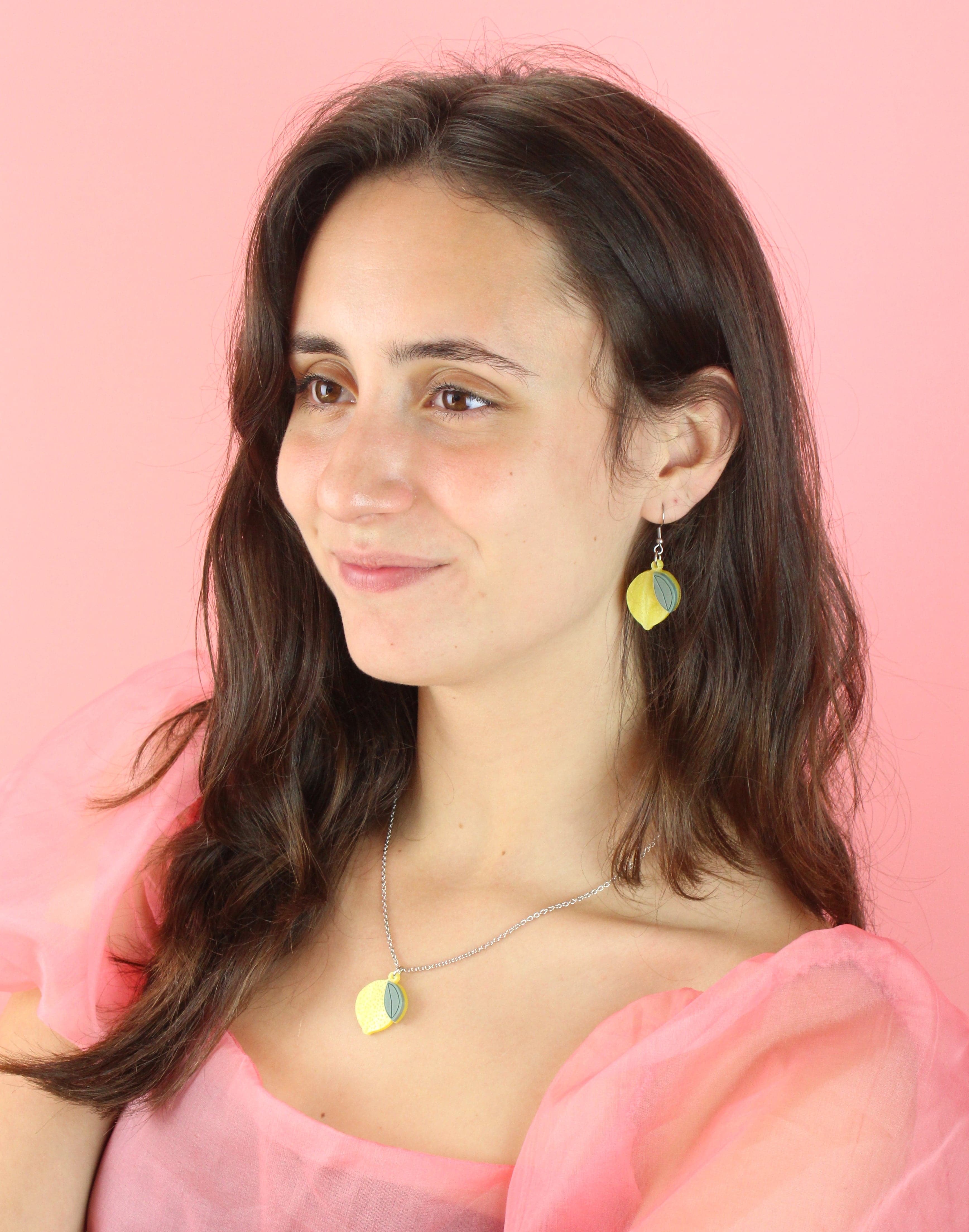 When Life Gives You Lemons Pendant Necklace