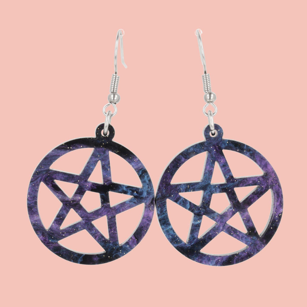 Witching Hour Pentacle Earrings