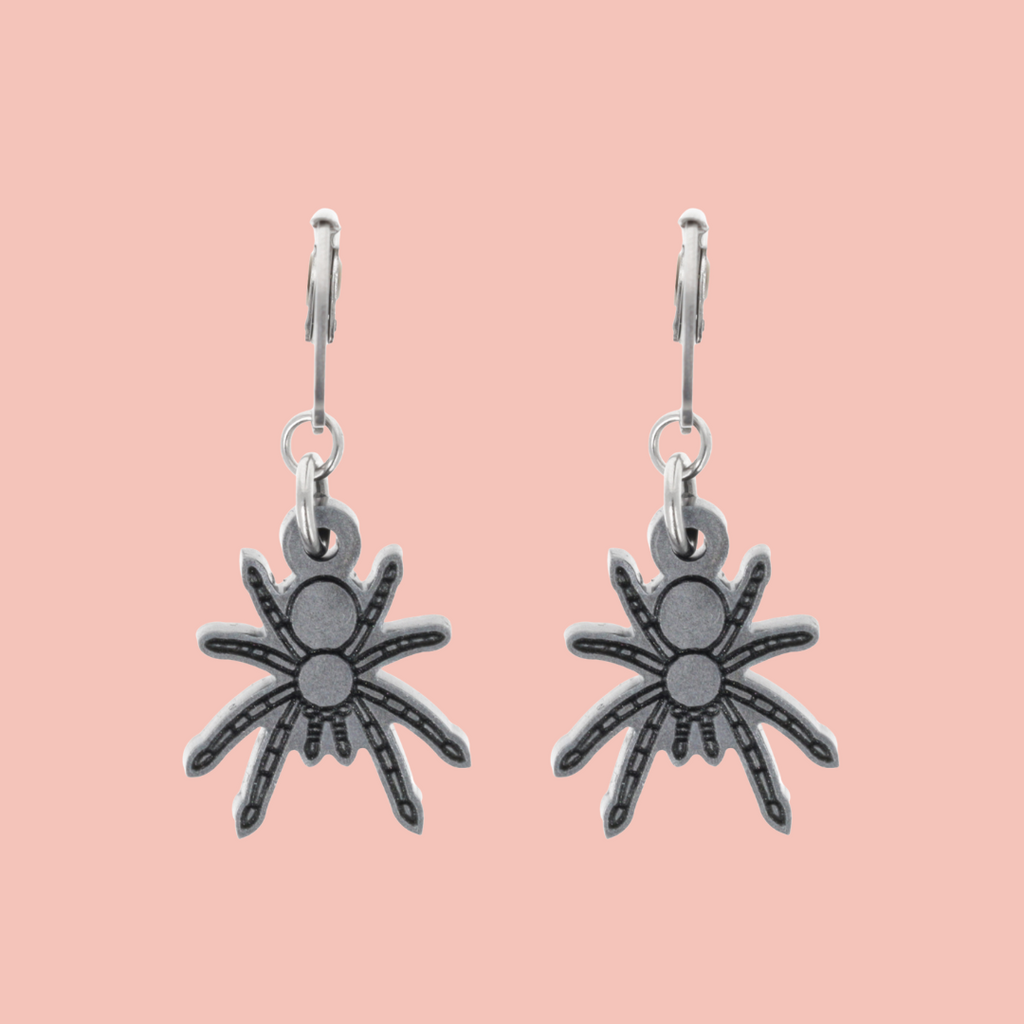 Web Developer Spider Huggie Hoop Earrings