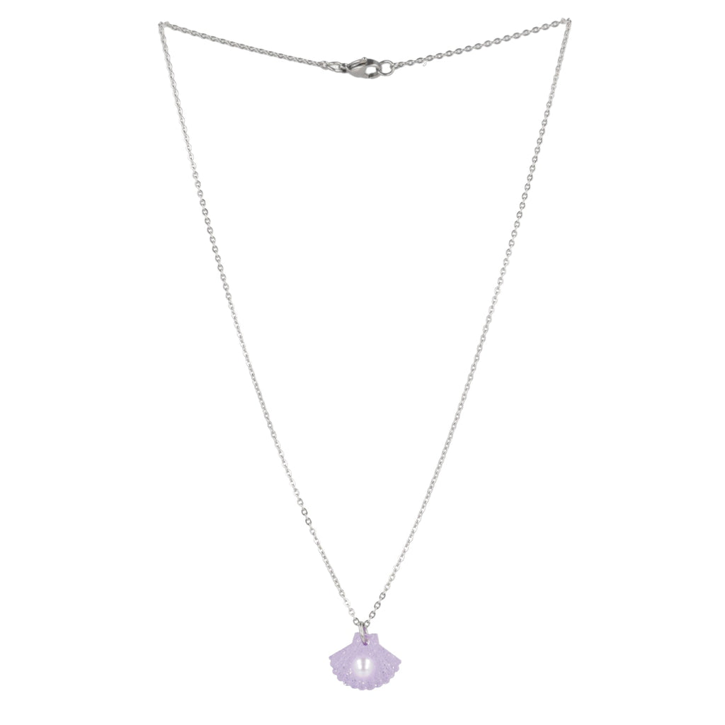 What The Shelly Necklace - Purple