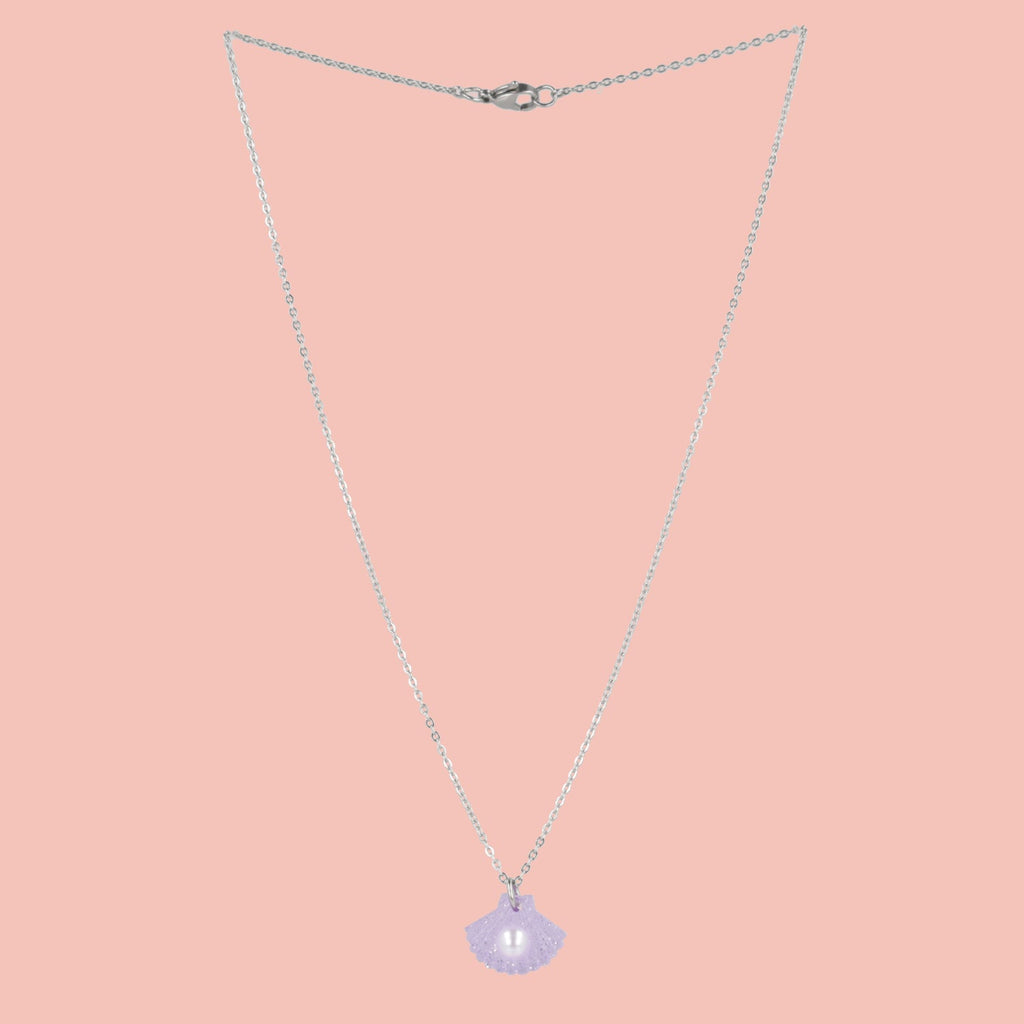 What The Shelly Necklace - Purple
