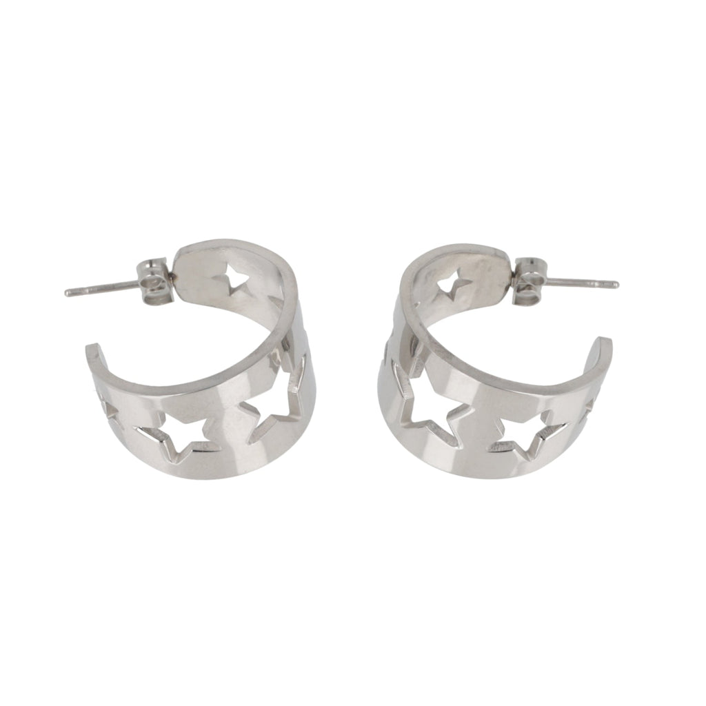 Whimsical Star Hoop Earrings