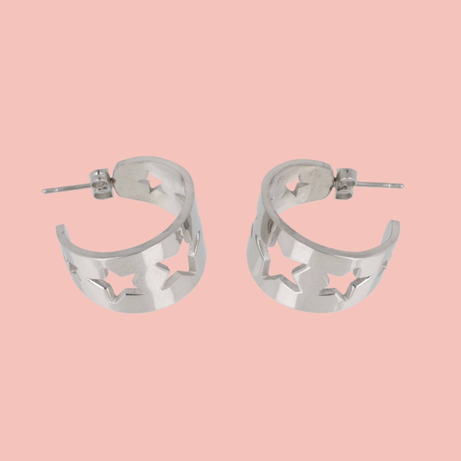 Whimsical Star Hoop Earrings