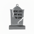 Will To Live Grave Stone Charm