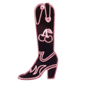Working 9-5 Pink Cowgirl Boot Charm